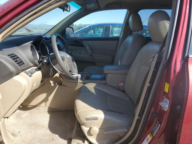 JTEDA41A292007039 - 2009 TOYOTA HIGHLANDER 勃艮第红 照片 7