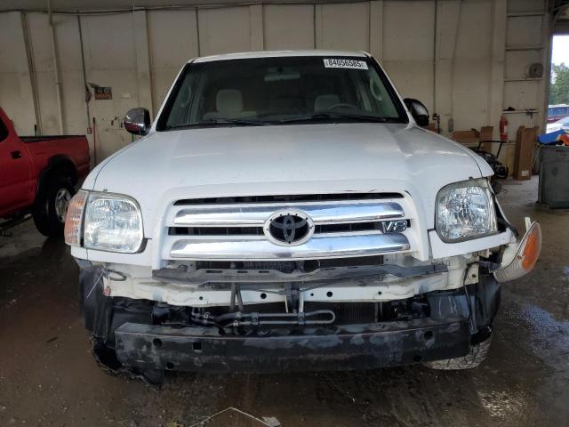 5TBET34126S544709 - 2006 TOYOTA TUNDRA DOUBLE CAB SR5 WHITE photo 5