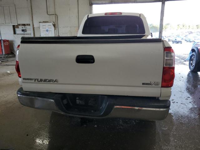 5TBET34126S544709 - 2006 TOYOTA TUNDRA DOUBLE CAB SR5 WHITE photo 6