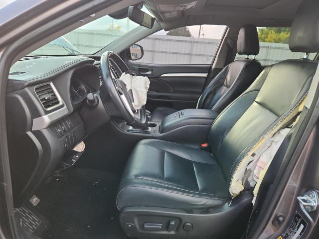 5TDJZRFH9HS434342 - 2017 TOYOTA HIGHLANDER SE GRAY photo 7