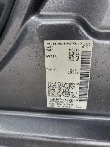 1N4BL4BV2PN377626 - 2023 NISSAN ALTIMA S ნაცრისფერი ფოტო 12