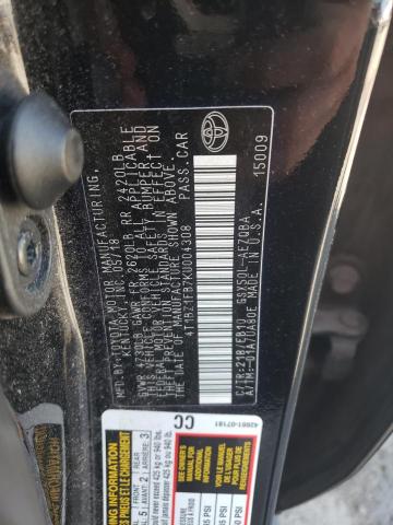 4T1BZ1FB7KU004308 - 2019 TOYOTA AVALON XLE 黑色 照片 13