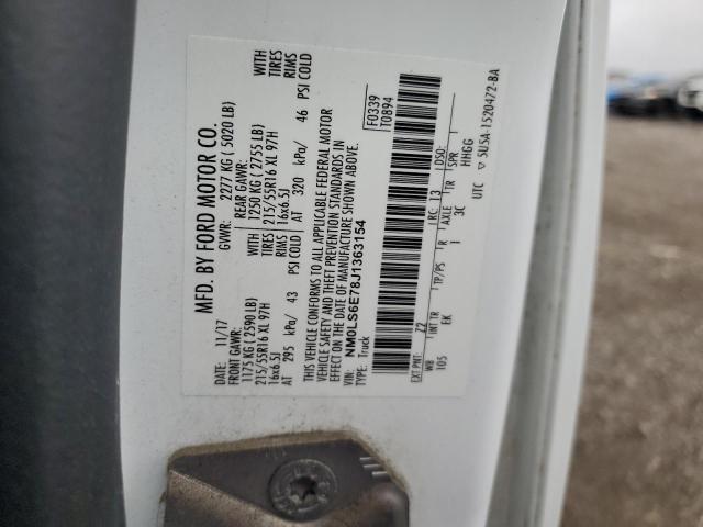 NM0LS6E78J1363154 - 2018 FORD TRANSIT CONNECT XL თეთრი ფოტო 14