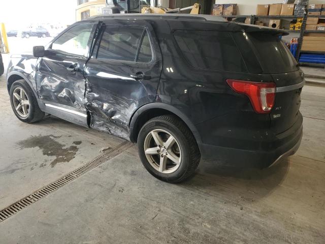 1FM5K8D85GGD13220 - 2016 FORD EXPLORER XLT BLACK photo 2