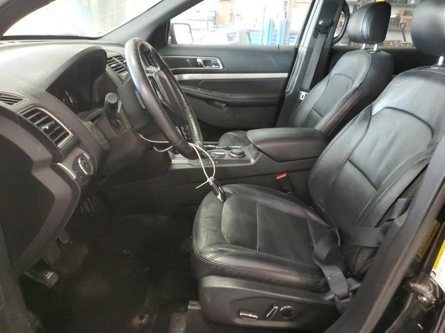 1FM5K8D85GGD13220 - 2016 FORD EXPLORER XLT BLACK photo 7
