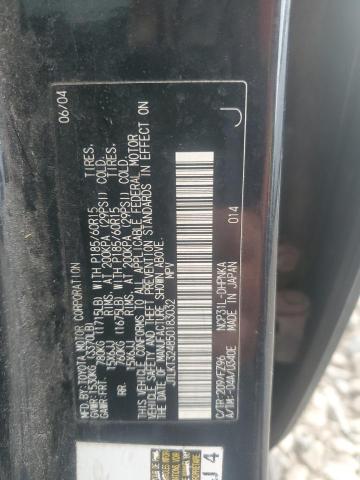 JTLKT324850183032 - 2005 TOYOTA SCION XB BLACK photo 13