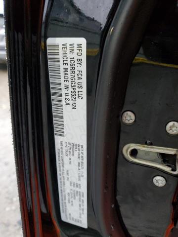 1C6RR7GG3PS523124 - 2023 RAM 1500 CLASS SLT შავი ფოტო 12