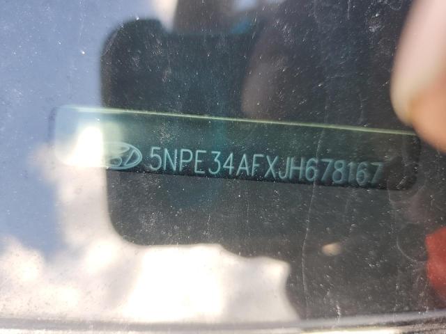 5NPE34AFXJH678167 - 2018 HYUNDAI SONATA SPORT Siyah fotoğraf 13