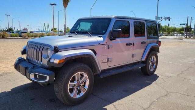 1C4HJXEN2MW654143 - 2021 JEEP WRANGLER U SAHARA SILVER photo 2