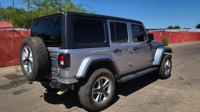 1C4HJXEN2MW654143 - 2021 JEEP WRANGLER U SAHARA SILVER photo 4