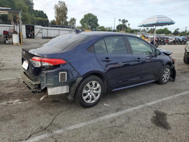 JTDEPRAE6LJ107682 - 2020 TOYOTA COROLLA LE BLUE photo 3