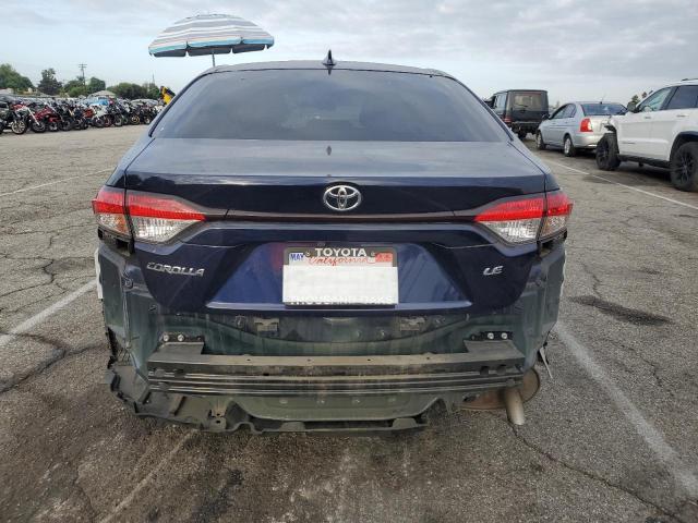 JTDEPRAE6LJ107682 - 2020 TOYOTA COROLLA LE BLUE photo 6