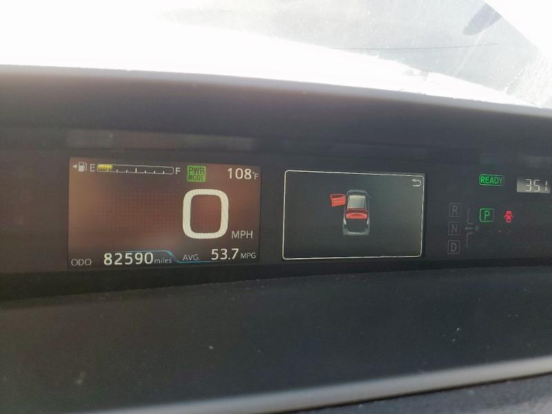 JTDKARFU5K3096004 - 2019 TOYOTA PRIUS შავი ფოტო 9