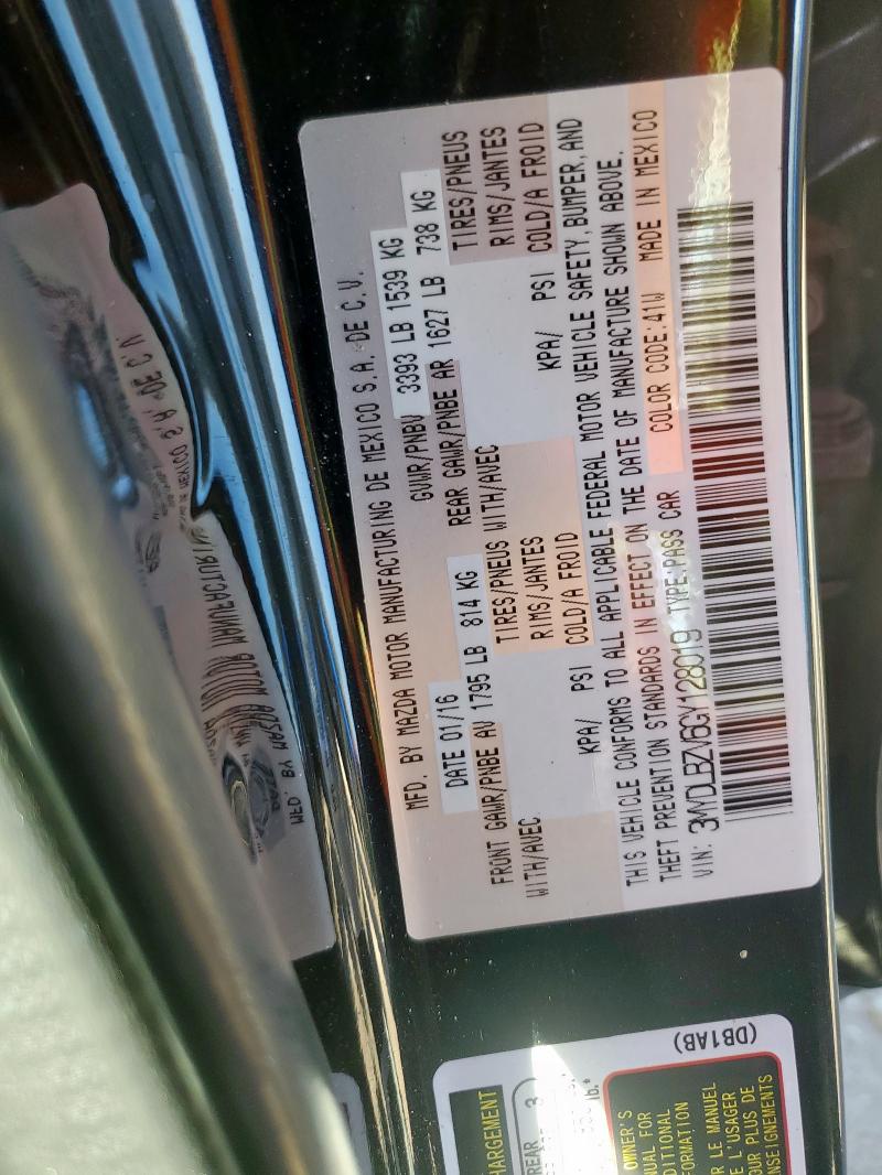 3MYDLBZV6GY128019 - 2016 TOYOTA SCION IA BLACK photo 13