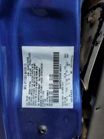 3FAFP37393R188051 - 2003 FORD FOCUS ZX5 BLUE photo 24