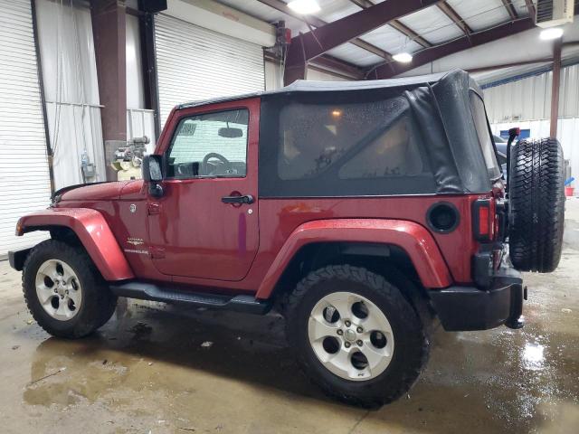 1C4AJWBG4DL542513 - 2013 JEEP WRANGLER SAHARA მუქწითელი ფოტო 2