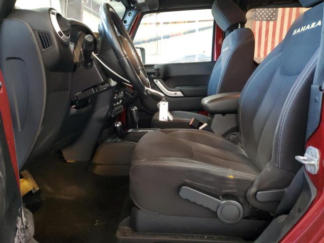 1C4AJWBG4DL542513 - 2013 JEEP WRANGLER SAHARA მუქწითელი ფოტო 7