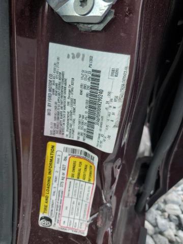3FA6P0HD0HR290240 - 2017 FORD FUSION SE BURGUNDY photo 12