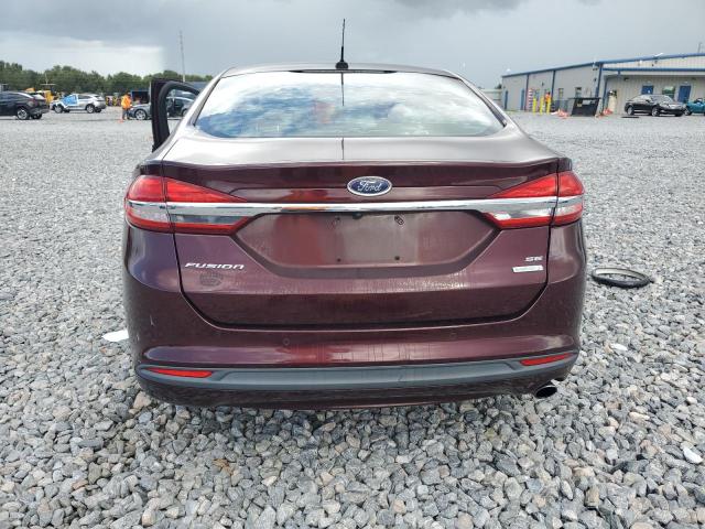 3FA6P0HD0HR290240 - 2017 FORD FUSION SE BURGUNDY photo 6