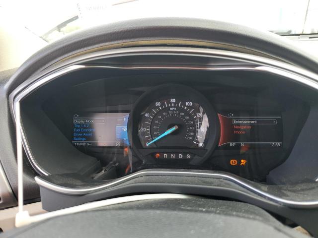 3FA6P0HD0HR290240 - 2017 FORD FUSION SE BURGUNDY photo 9