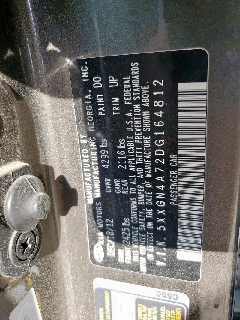 5XXGN4A72DG164812 - 2013 KIA OPTIMA EX BEIGE photo 12