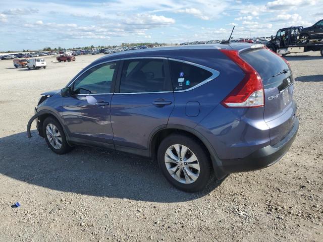 5J6RM4H75CL056730 - 2012 HONDA CR-V EXL BLUE photo 2