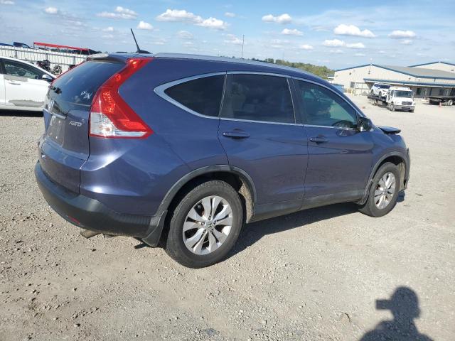 5J6RM4H75CL056730 - 2012 HONDA CR-V EXL BLUE photo 3