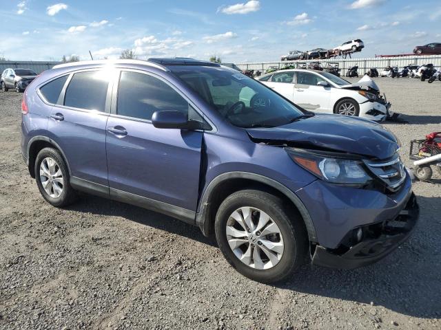 5J6RM4H75CL056730 - 2012 HONDA CR-V EXL BLUE photo 4
