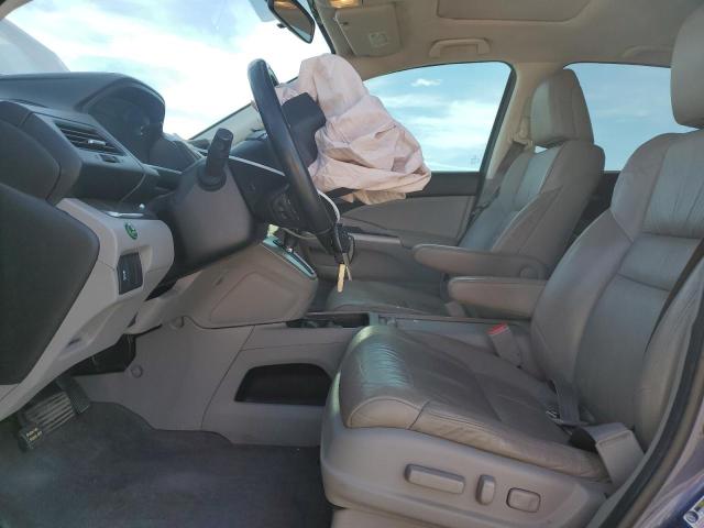 5J6RM4H75CL056730 - 2012 HONDA CR-V EXL BLUE photo 7