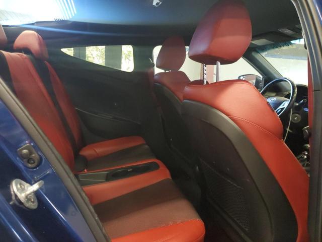 KMHTC6AE9HU318572 - 2017 HYUNDAI VELOSTER TURBO BLUE photo 10