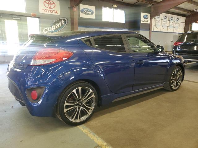 KMHTC6AE9HU318572 - 2017 HYUNDAI VELOSTER TURBO BLUE photo 3