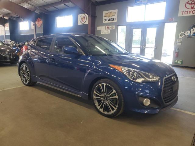KMHTC6AE9HU318572 - 2017 HYUNDAI VELOSTER TURBO BLUE photo 4