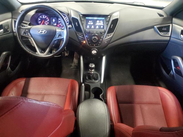 KMHTC6AE9HU318572 - 2017 HYUNDAI VELOSTER TURBO BLUE photo 8