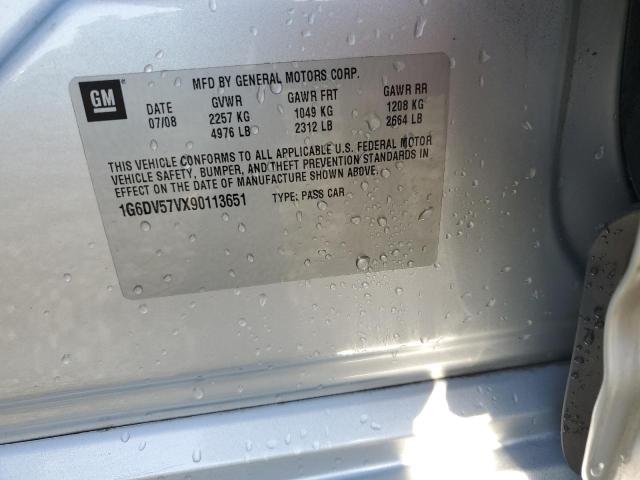 1G6DV57VX90113651 - 2009 CADILLAC CTS HI FEATURE V6 SILVER photo 12