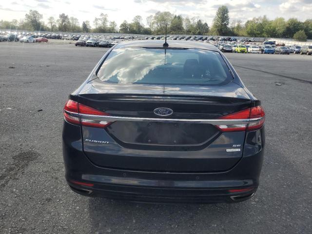 3FA6P0H99JR220253 - 2018 FORD FUSION SE BLACK photo 6