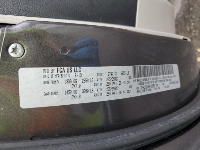 2C4RC1BG4KR733255 - 2019 CHRYSLER PACIFICA TOURING L GRAY photo 13