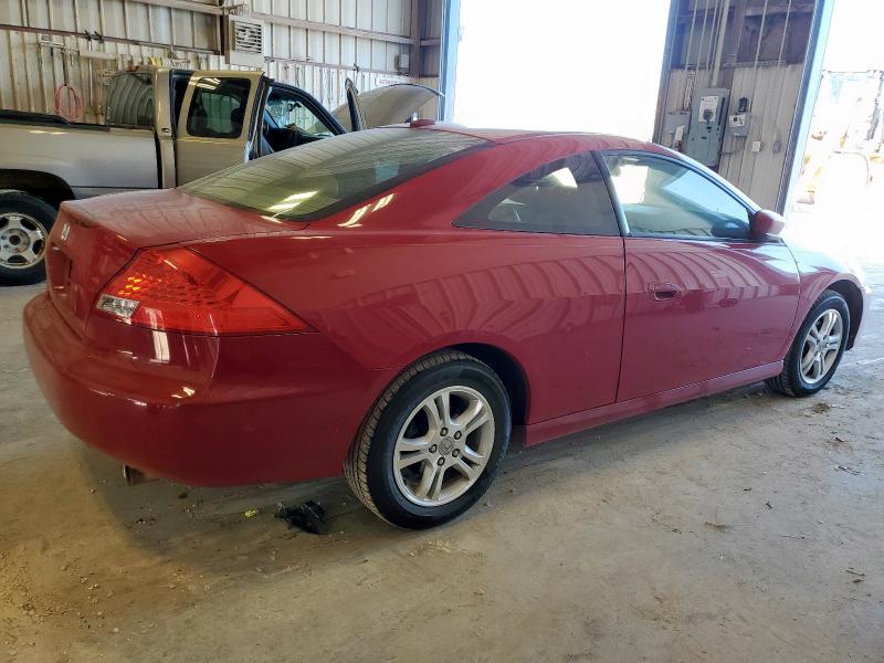 1HGCM72657A010119 - 2007 HONDA ACCORD EX RED photo 3
