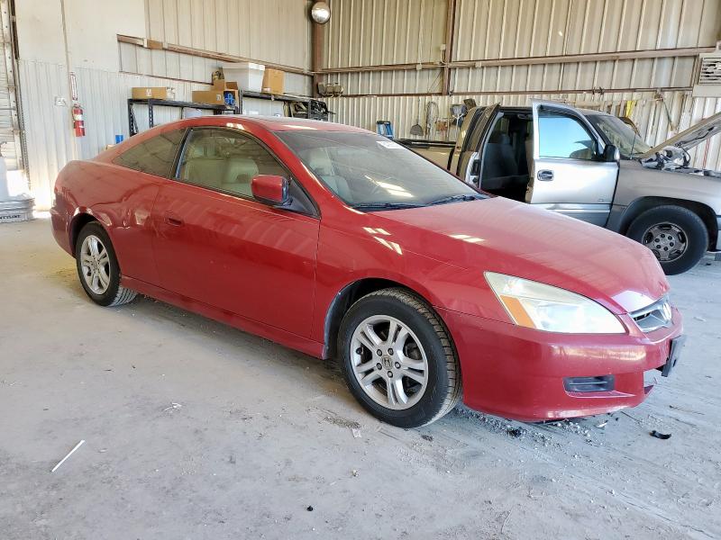 1HGCM72657A010119 - 2007 HONDA ACCORD EX RED photo 4