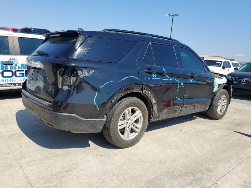 1FMSK7DH0MGB01317 - 2021 FORD EXPLORER XLT BLACK photo 3