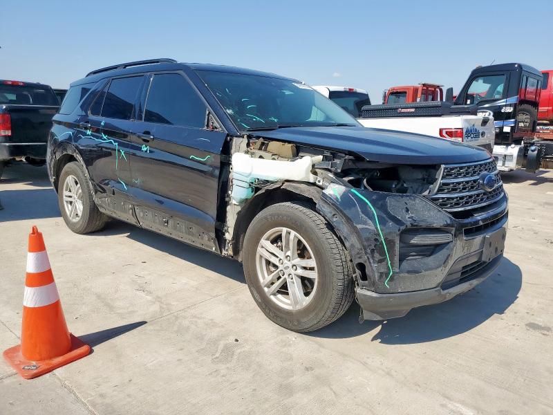 1FMSK7DH0MGB01317 - 2021 FORD EXPLORER XLT BLACK photo 4