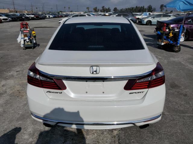 1HGCR2F55GA195536 - 2016 HONDA ACCORD SPORT Ақ фото 6