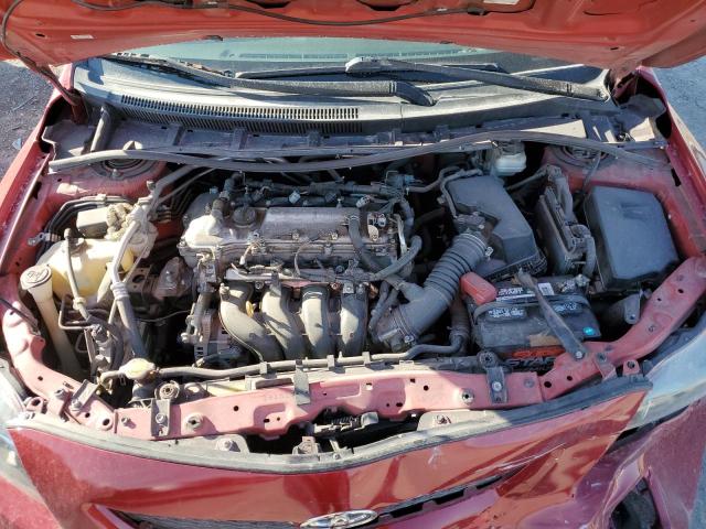 1NXBU4EE0AZ328548 - 2010 TOYOTA COROLLA BASE RED photo 11