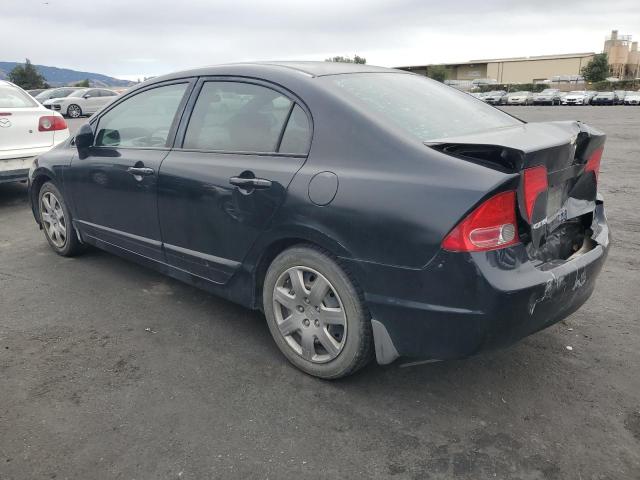 2HGFA16548H523420 - 2008 HONDA CIVIC LX BLACK photo 2