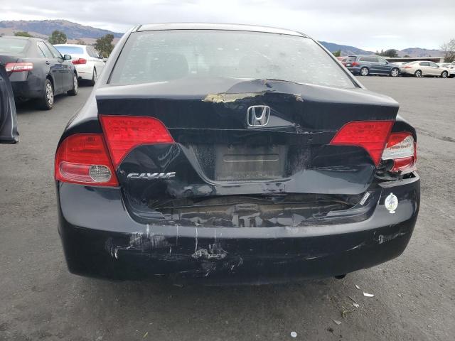 2HGFA16548H523420 - 2008 HONDA CIVIC LX BLACK photo 6
