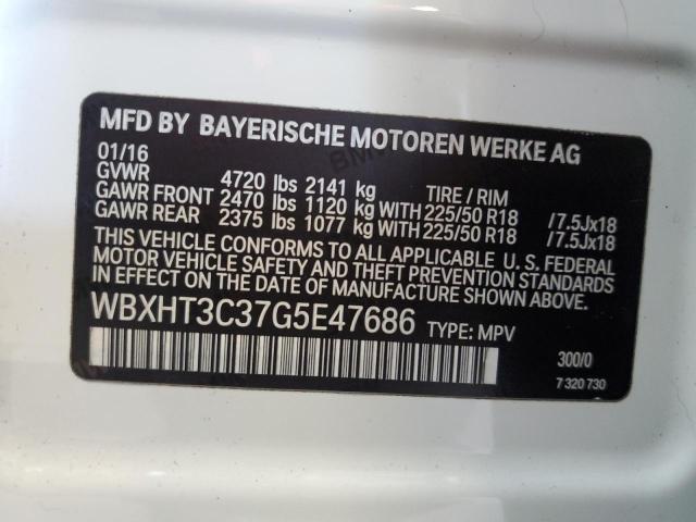 WBXHT3C37G5E47686 - 2016 BMW X1 XDRIVE28I WHITE photo 13
