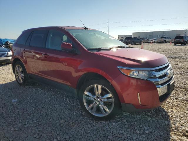 2FMDK3J92DBA94957 - 2013 FORD EDGE SEL RED photo 4