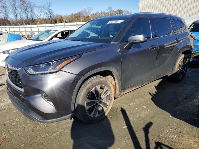 5TDGZRAH9MS038925 - 2021 TOYOTA HIGHLANDER XLE GRAY photo 1