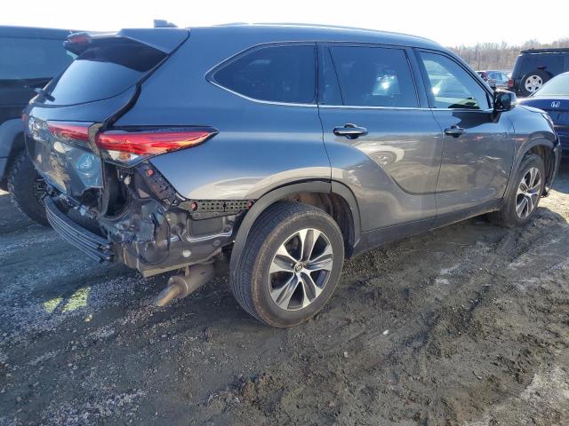 5TDGZRAH9MS038925 - 2021 TOYOTA HIGHLANDER XLE GRAY photo 3