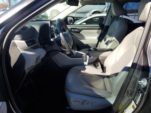 5TDGZRAH9MS038925 - 2021 TOYOTA HIGHLANDER XLE GRAY photo 7
