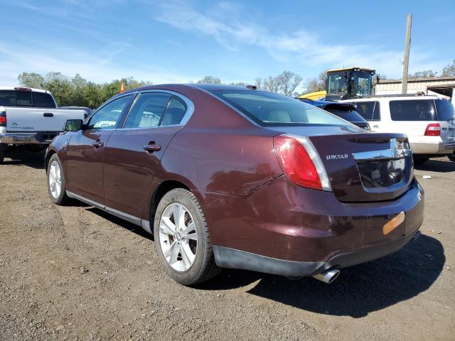 1LNHL9DR1CG800563 - 2012 LINCOLN MKS BURGUNDY photo 2